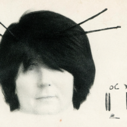 description: an anonymous image depicting a person's head with strands of hair being tested for drugs.