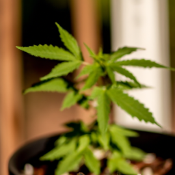 Description: A close-up of a marijuana plant with a blurred background, representing the ongoing battle for legalization in Nashville, Tennessee.