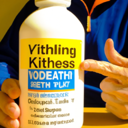 Description: A person holding a bottle of Vitamin K2 supplements with a banner that reads "Health Benefits of Vitamin K2"Category: Learn