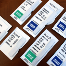 description: an image of a collection of drug test kits with different labels and packaging.